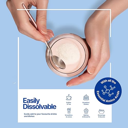 Miniatura 7 de The Intelligent Health - Péptidos de colágeno hidrolizado en polvo, alimentados con pasto, alto en proteínas, sin sabor, libres de gluten, apto para