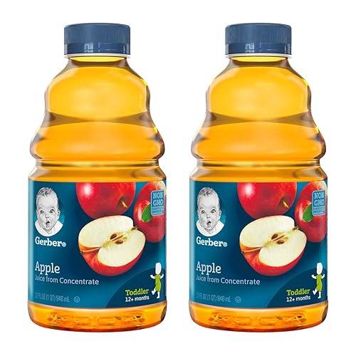 Gerber Nature Select Baby - Jugo de fruta 100 32 onzas líquidas paquete de 2 100 jugo de manzana