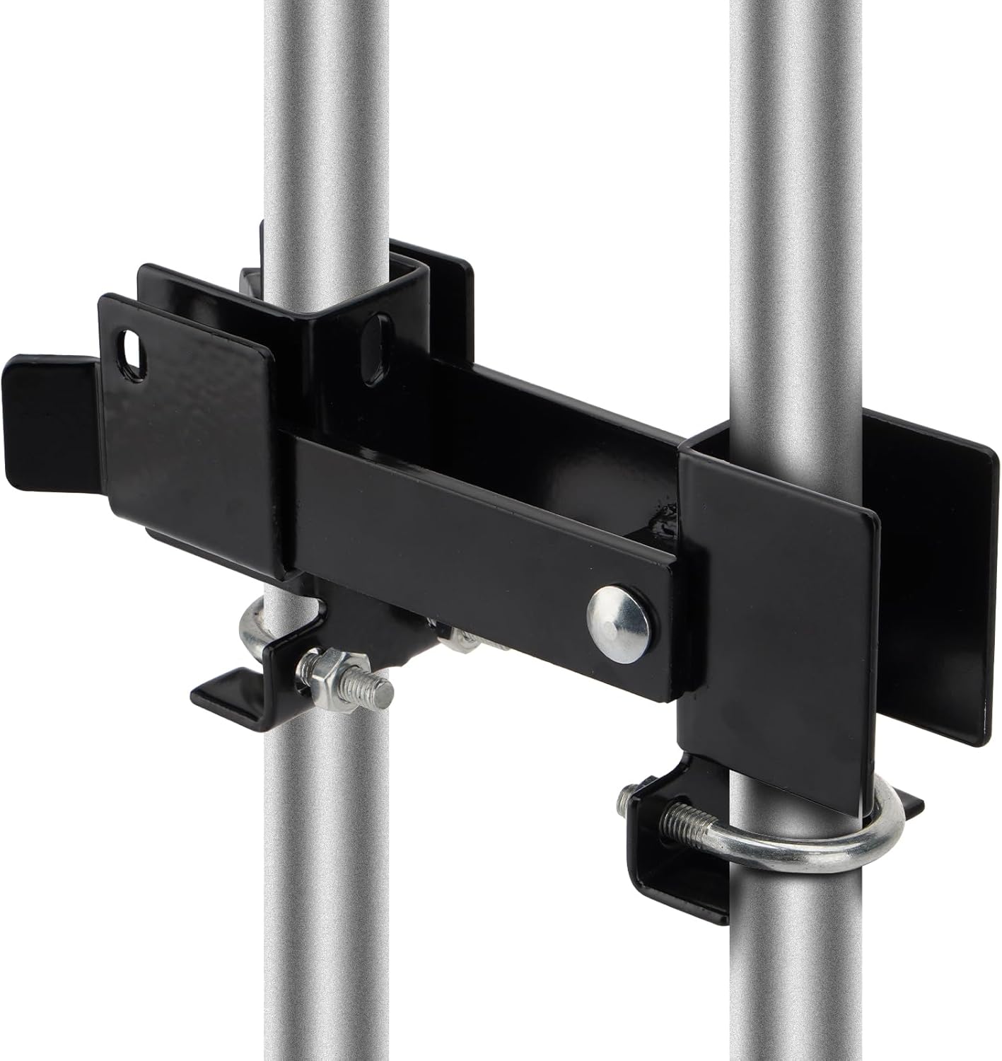 SPARKWHIZ Chain Link Fence Double Gate Latch 1-3/8" | Strong Arm Double Gate Latch for Swing Gates