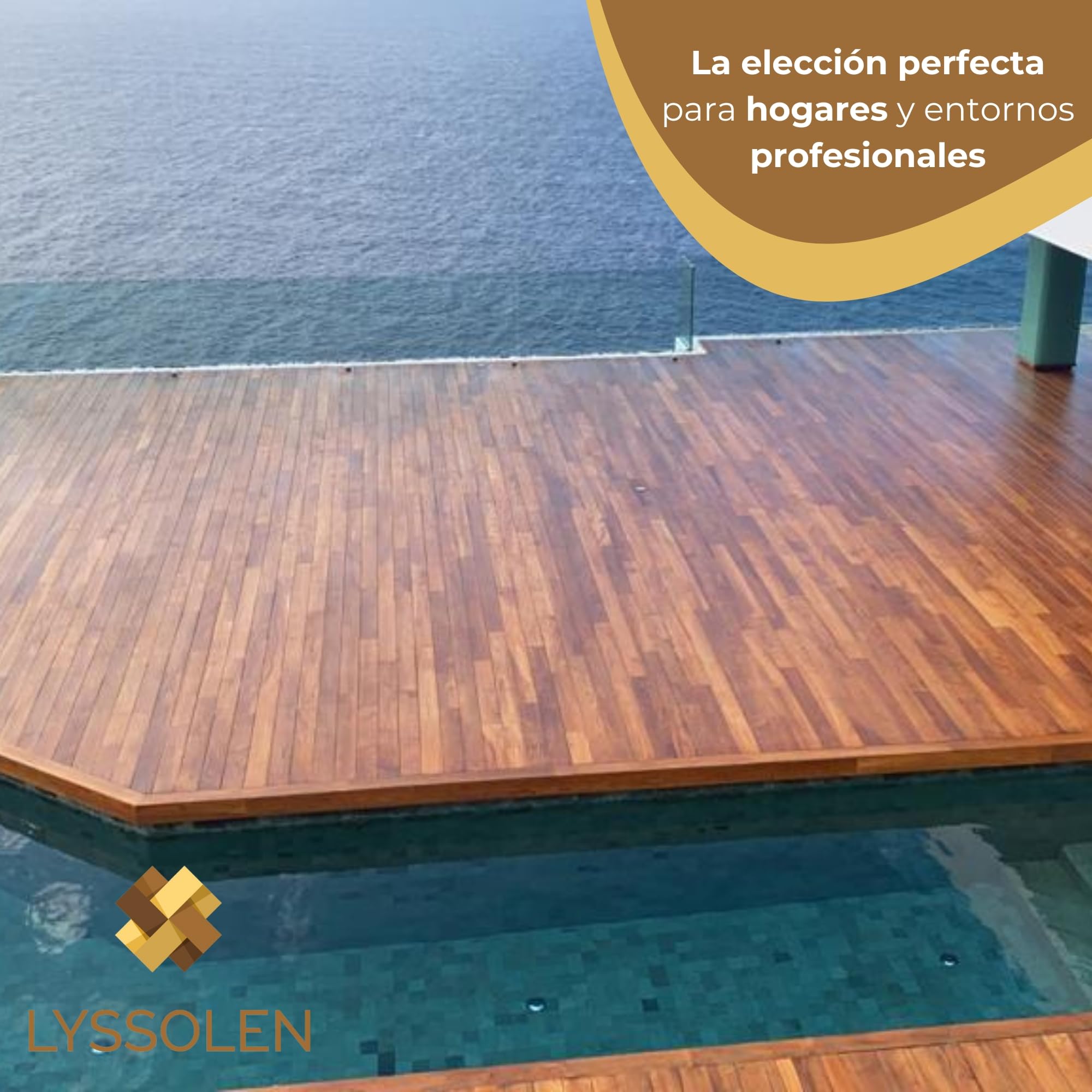 Aceite de Teka para Madera Exterior con Filtro UV 5 Litros - Protector Nutritivo para Muebles de Jardín, Teca y Maderas Tropicales - Alta Resistencia Climática y Acción Antienvejecimiento