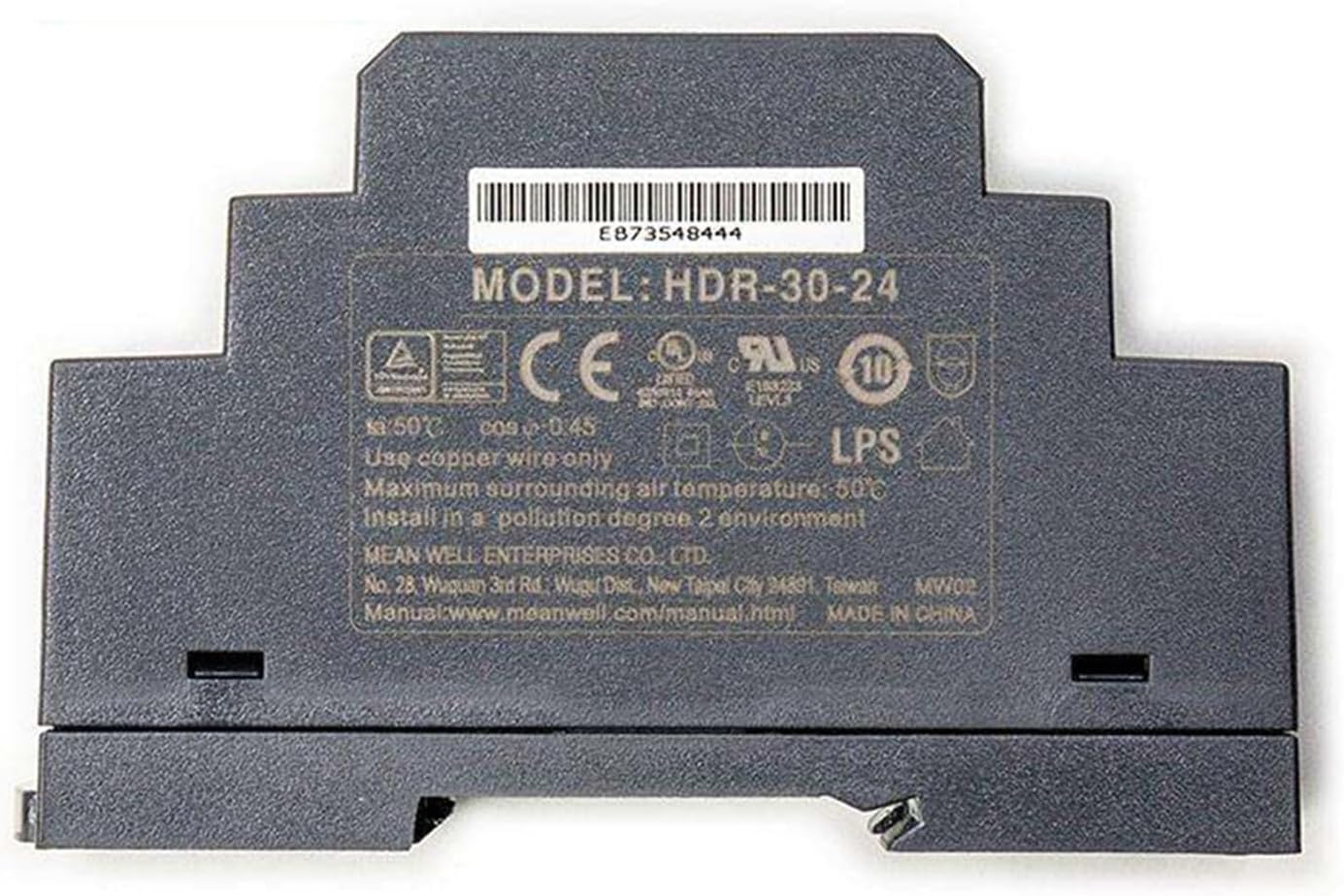 HDR-30-24 30W 24V 1.5A High-Efficiency Metal Enclosed DIN Rail Power Supply for Industrial Applications*30pcs (30)