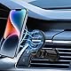 【超強磁力＆強化型金属フック】スマホホルダー 車 マグネット 車 スマホスタンド MagSafe 車載スマホホルダー 片手操作 携帯ホルダー カー用品 エアコン 吹き出し口 が塞がらない スマホスタンド 車 二重360°回転調整可能 安定性拔群 0.1秒吸着 マグセーフ 車載ホルダー 信号に干渉しない iPhone15 14 13 12 Pro Max Xperia など全機種対応
