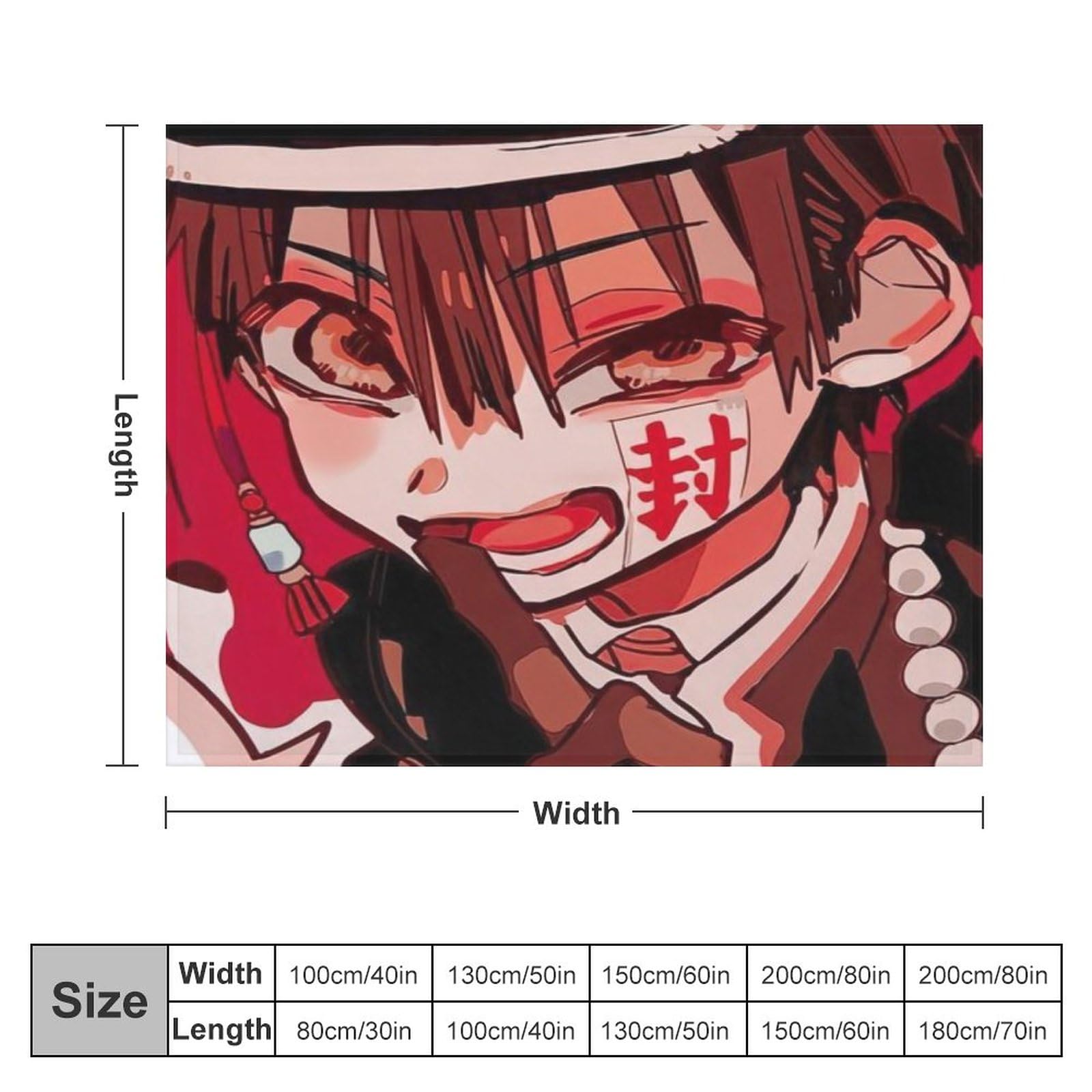 Amazon｜地縛少年花子くん ブランケット シングル 夏用 軽量 薄手 四季