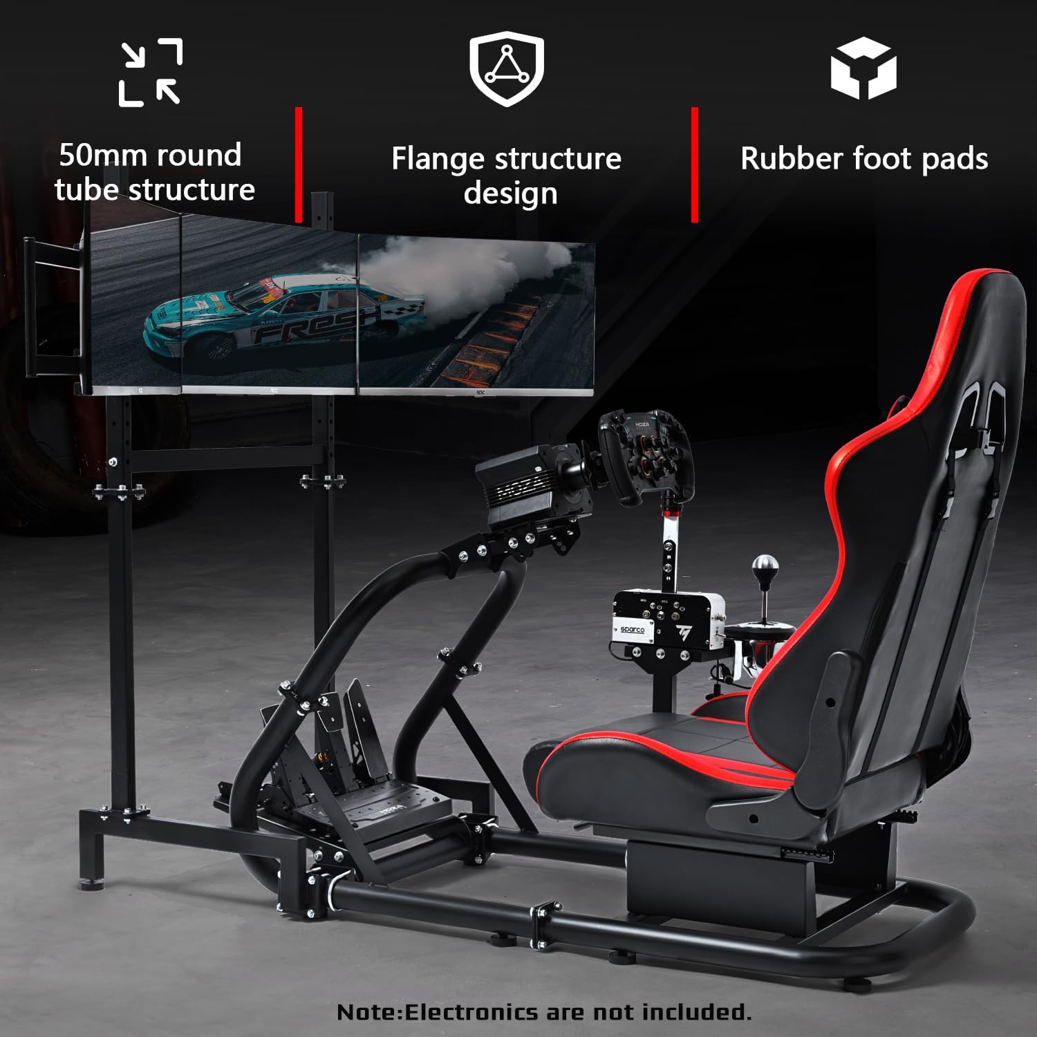 Dardoo Racing Simulator Cockpit with Triple Monitor Philippines | Ubuy