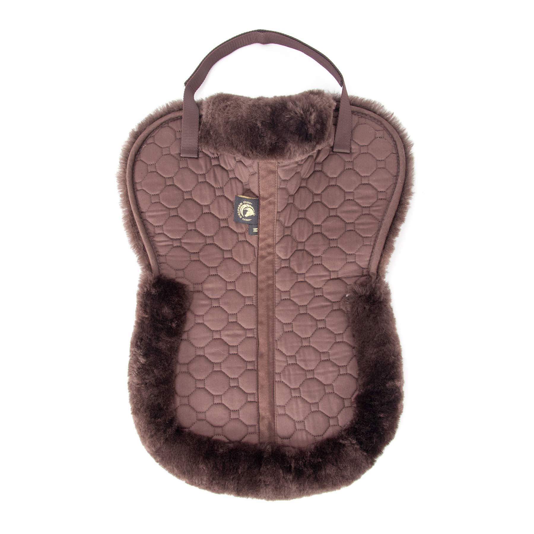 Lambskin Half pad - Cuscino da sella in pelliccia di agnello Marrone (M)