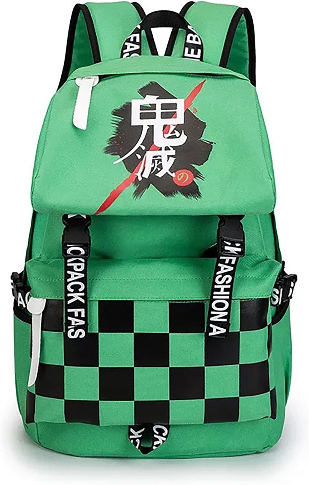 HAMIQIAnime Style Cosplay Demon Slayer Backpack Shoulder Bag Fashion Oxford Cloth Bag Travel Outdoor Large Capacity Casual Backpack Laptop Bag School Bag