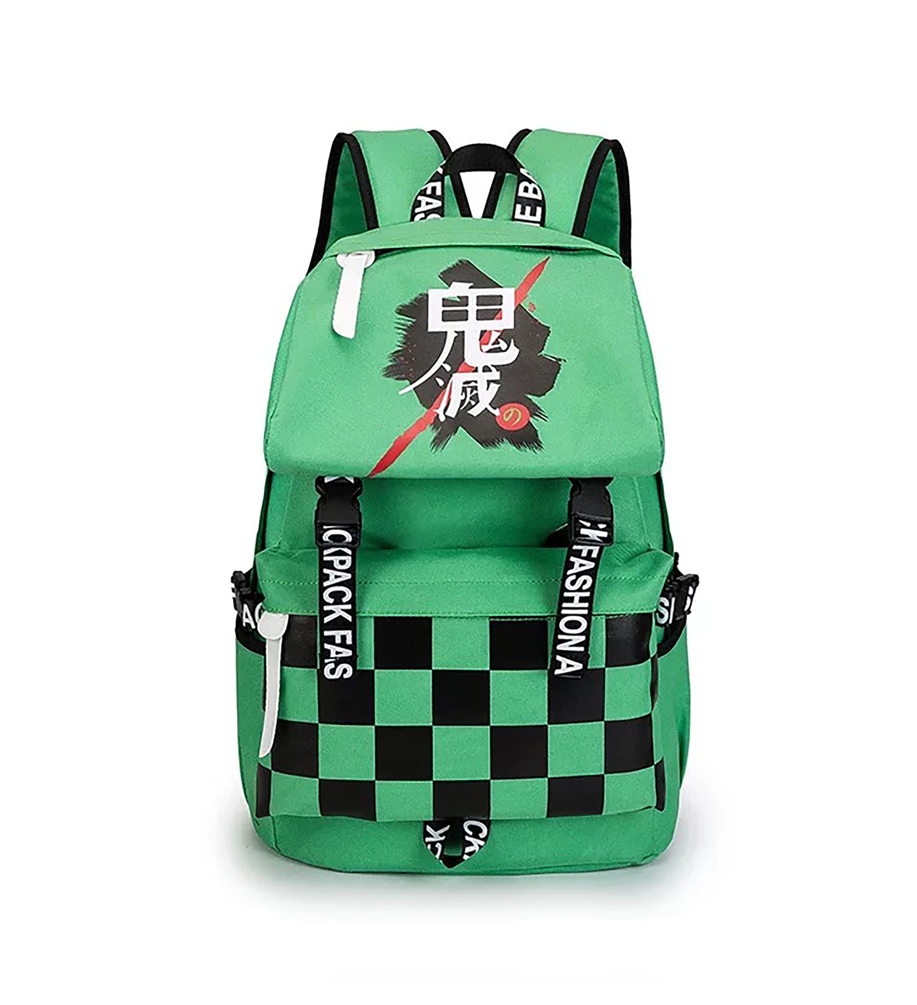 HAMIQIAnime Style Cosplay Demon Slayer Backpack Shoulder Bag Fashion Oxford Cloth Bag Travel Outdoor Large Capacity Casual Backpack Laptop Bag School Bag