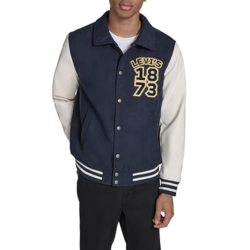 Levi's Men's Mixed Media Letterman Varsity Jacket