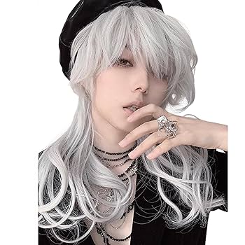 Amazon.co.jp: Hawkko ウィッグ メンズ ショート ウルフ カール