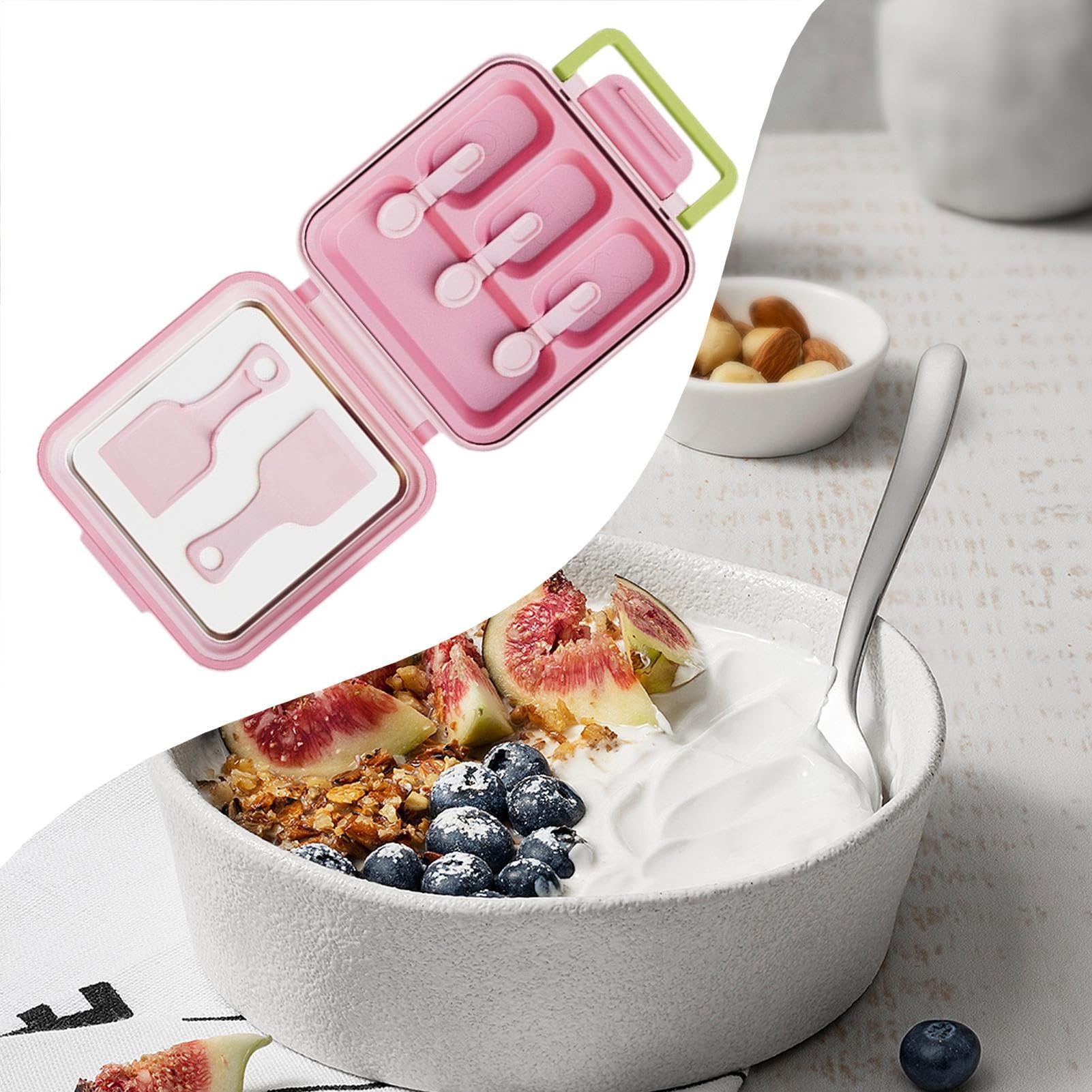 Moldes para s y Polos Fabricante de Enrollado Reutilizable 2 en 1 | Bandeja Desmoldable Para Rollos De Yogur, Herramienta Multifuncional Para Postres En Reuniones Con Amigos Y Meriendas