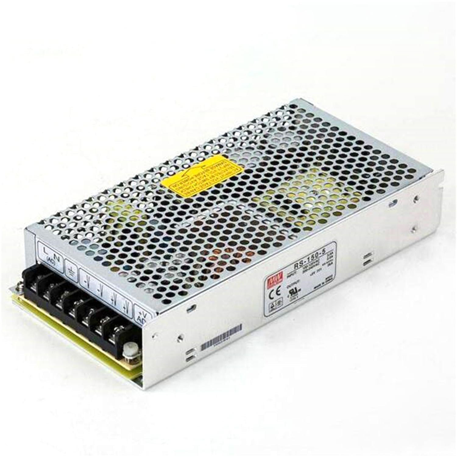 RS-150-5 5V 26A 130W Alimentatore - Pronto per la casa intelligente, affidabile ed efficiente, protezione multipla, ingresso da 88-264VAC o 248-373VCC, ideale per dispositivi e