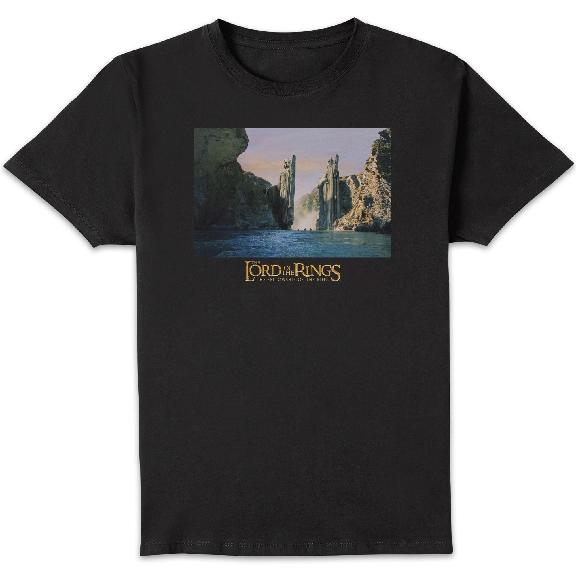 Lord of The Rings Argonath Men's T-Shirt - Black M