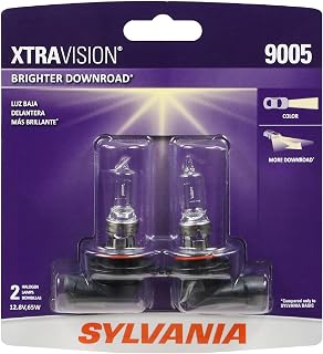 9005 XtraVision Halogen Headlight Bulb - High-Performance Car Headlight - Halogen Light with No Glare - For Automotive - 2 Bulbs