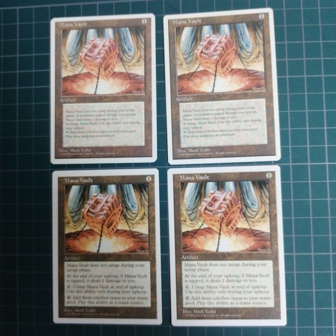Amazon.co.jp: MTG 魔力の櫃 Mana Vault 4ED 2枚 5ED 2枚 英語版 IA 