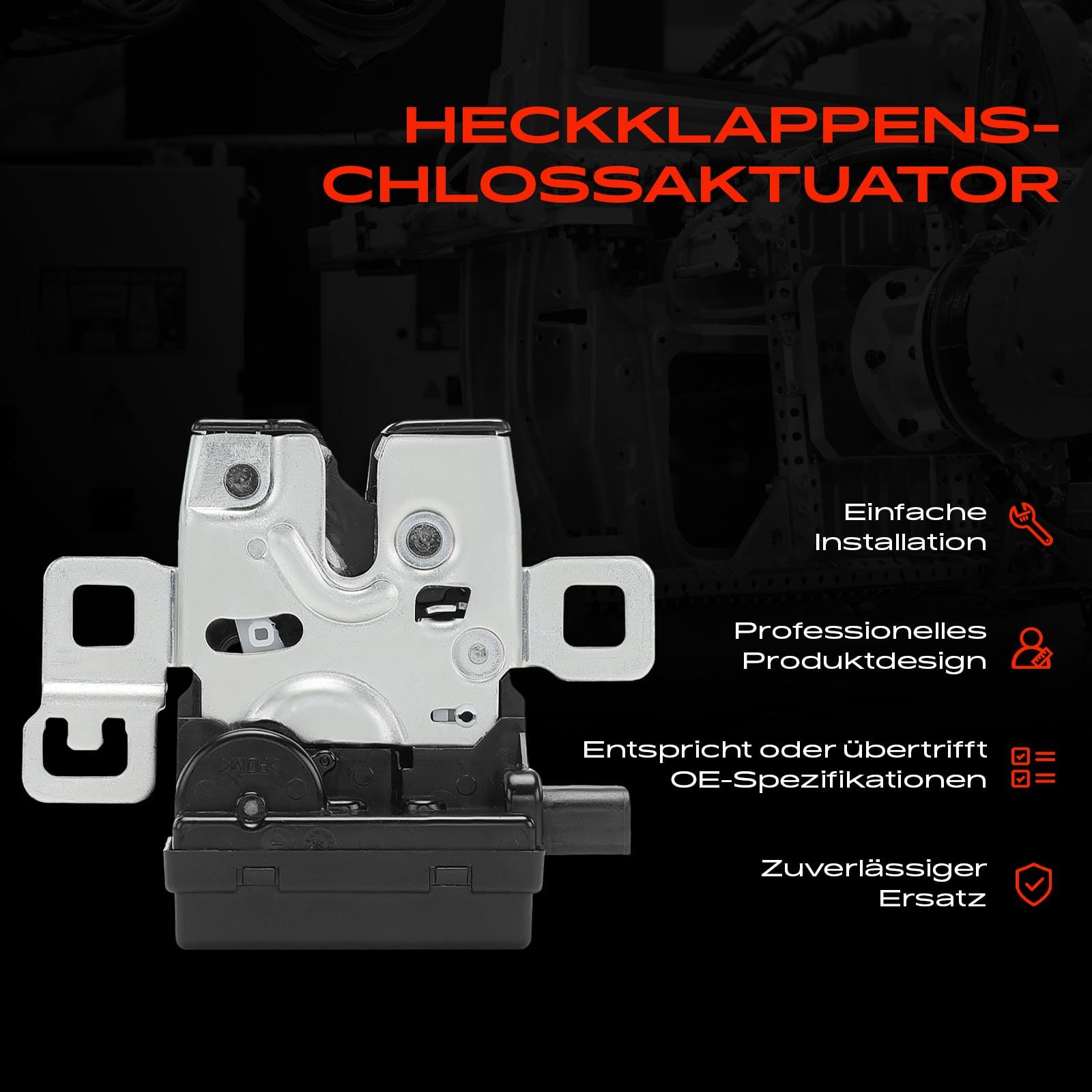 Frankberg Heckklappenschloss Kofferraum Hinten Kompatibel mit M.i.n.i R50 R53 1.4L-1.6L 2001-2006 M.i.n.i R56 1.4L-2.0L 2006-2013 M.i.n.i R.o.a.d.s.t.e.r R59 Replace# 51242754528