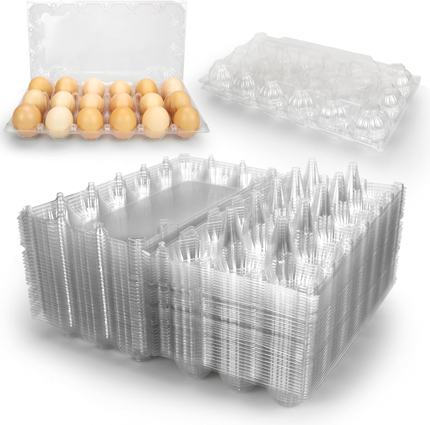 Pintuson Egg Cartons Cheap Bulk Holds Up to 18 Eggs 40