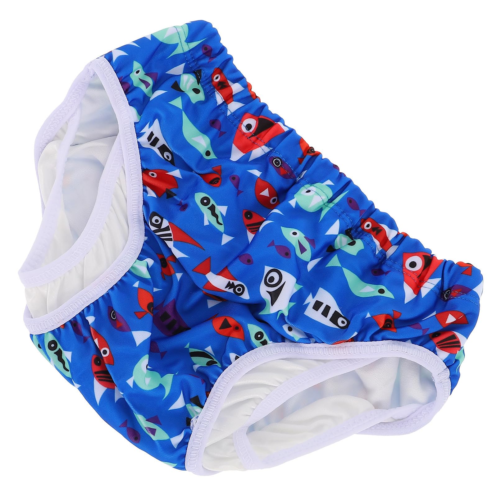 SOPOTUTU Reusable Blue Nylon Swim Diaper Pants for Summer, Breathable and Washable Swim Nappies Suitable for 7-13kg Babies, for Swimming and Water Activities