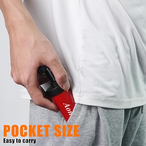 Miniatura 5 de Aoneky Mini bomba de bola deportiva - Bomba de aire portátil de mano para baloncesto, fútbol, voleibol, globos, anillos de natación, inflación