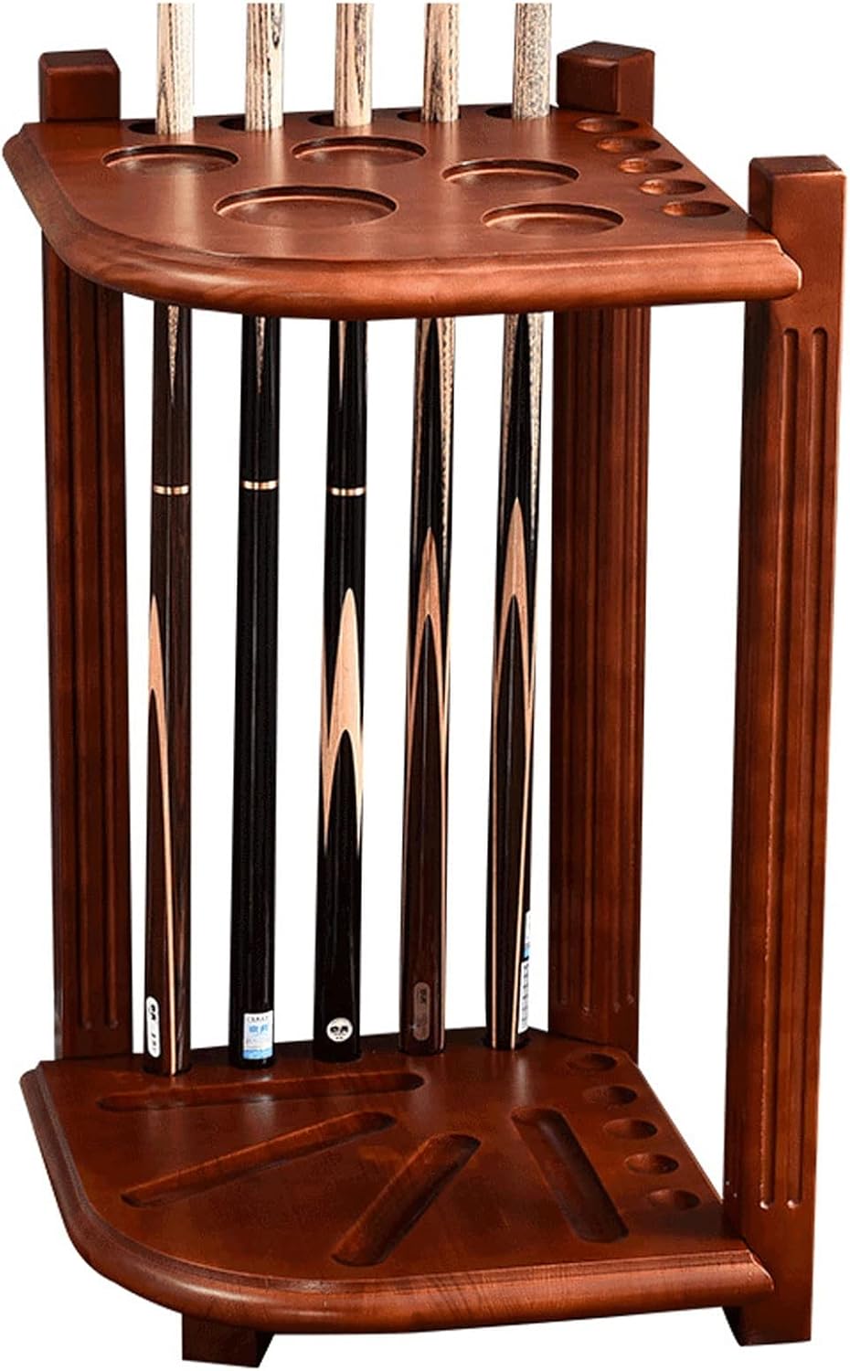 Pool Stick Holder, Pool Cue Rack, Billiard Cue Rack is Matched with The Billiard Table, Adding Features to The Game Room(Brown)