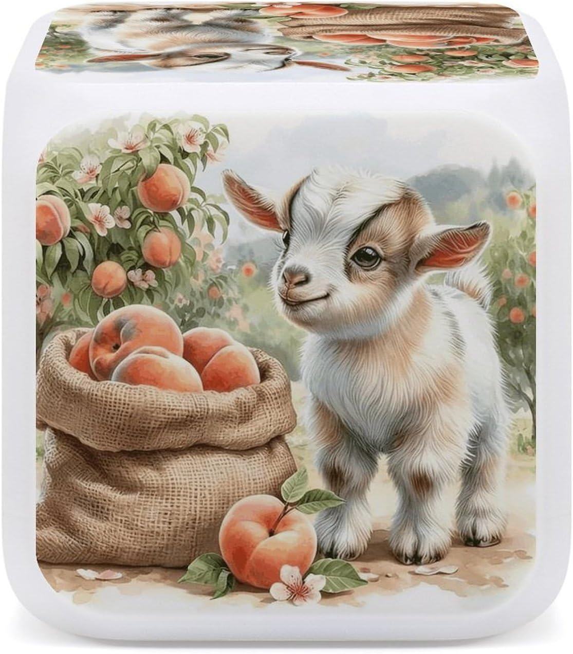 Night Light Alarm Clock, 7 Color Changing, Lambs Under The Orchard image 5