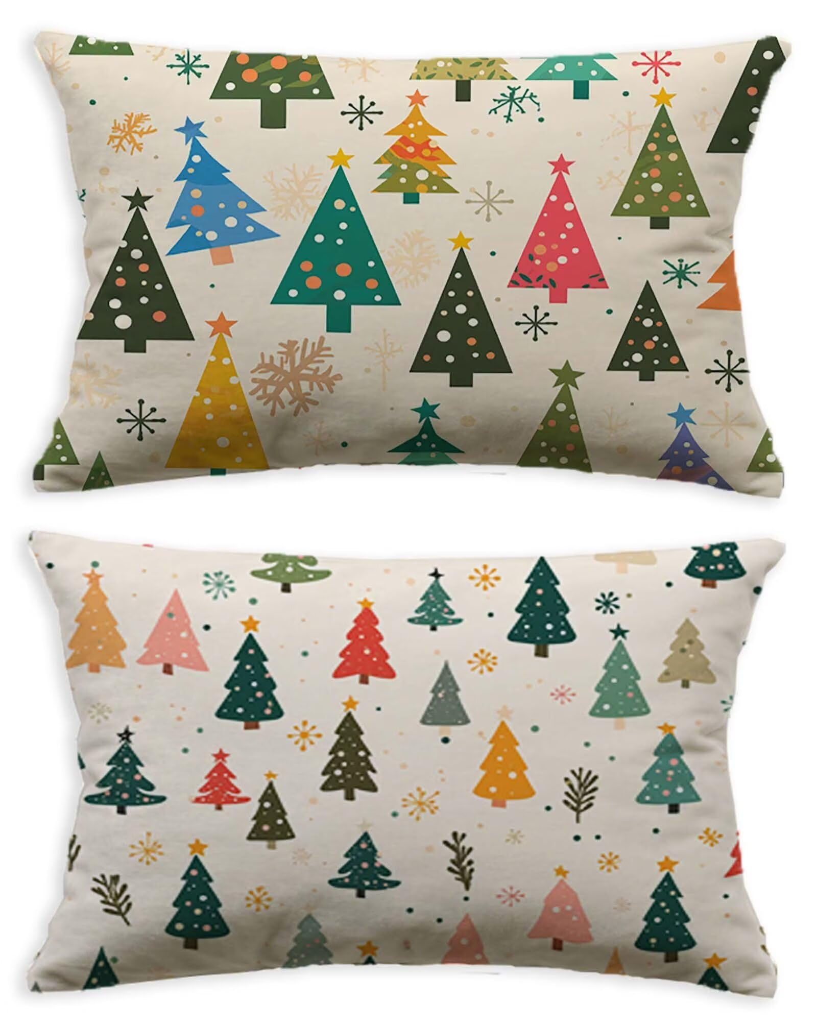 Housse de coussin blanc 60x90 cm contre les taies rêches lot de 2 en velours doux O-669C