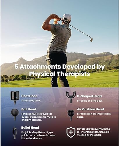 Miniatura 6 de BOB AND BRAD Q2 Pro Mini pistola de masaje con calor y frío, masajeador de tejido profundo de tamaño de bolsillo, pistola masajeadora muscular de