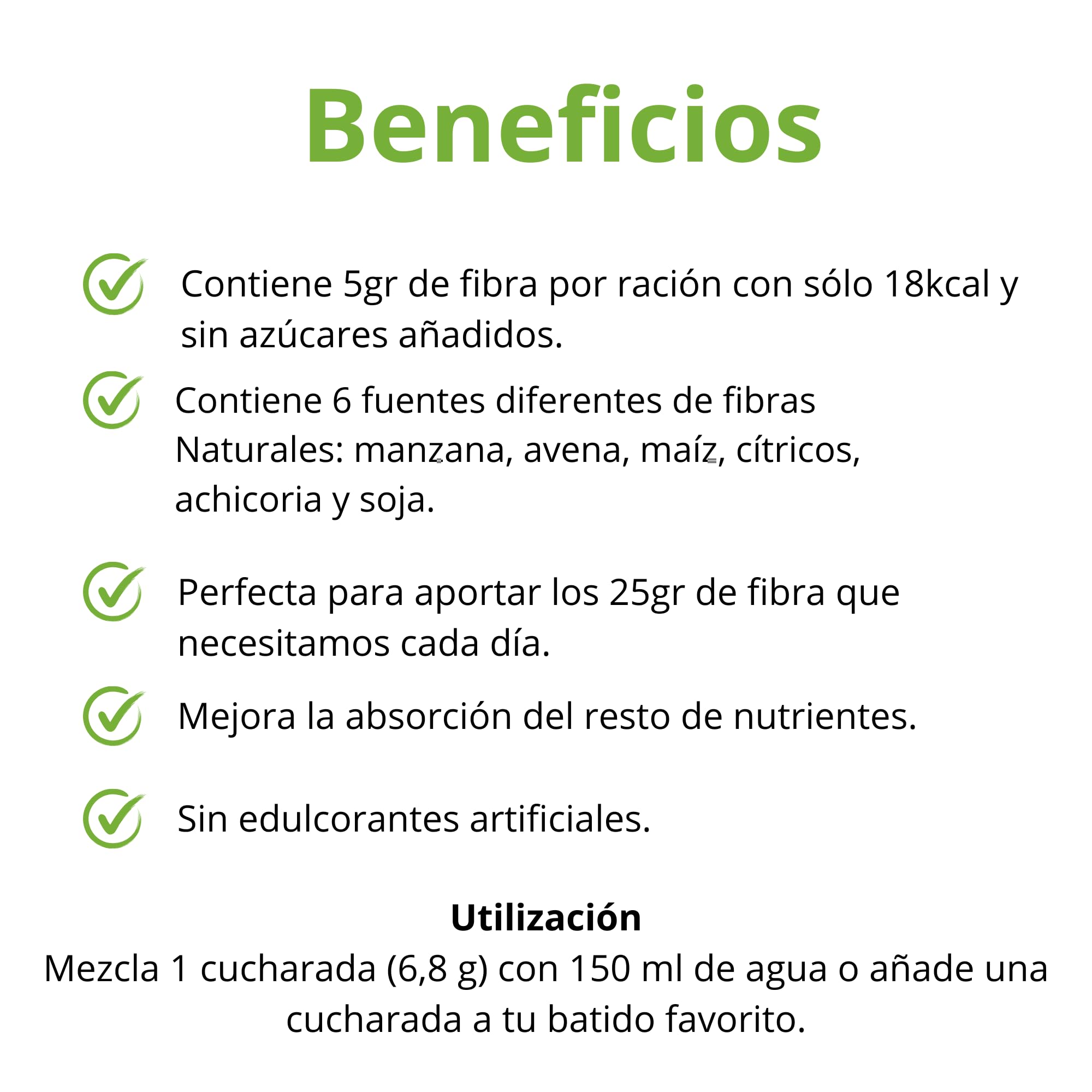 Fibra Soluble para la Salud Digestiva - Fibra Manzana, Avena - Bebida en Polvo con Suave Sabor a Manzana - Harina de Avena