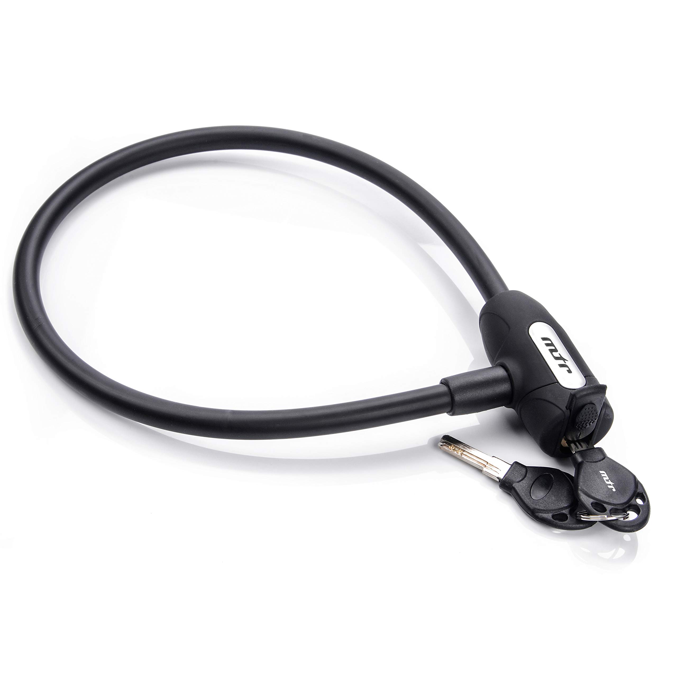 Meteor Kabelschloss Für Fahrrad – 65 Cm Key Lock, Kettenschloss Mit Code, Für Bike, Roller, Grill