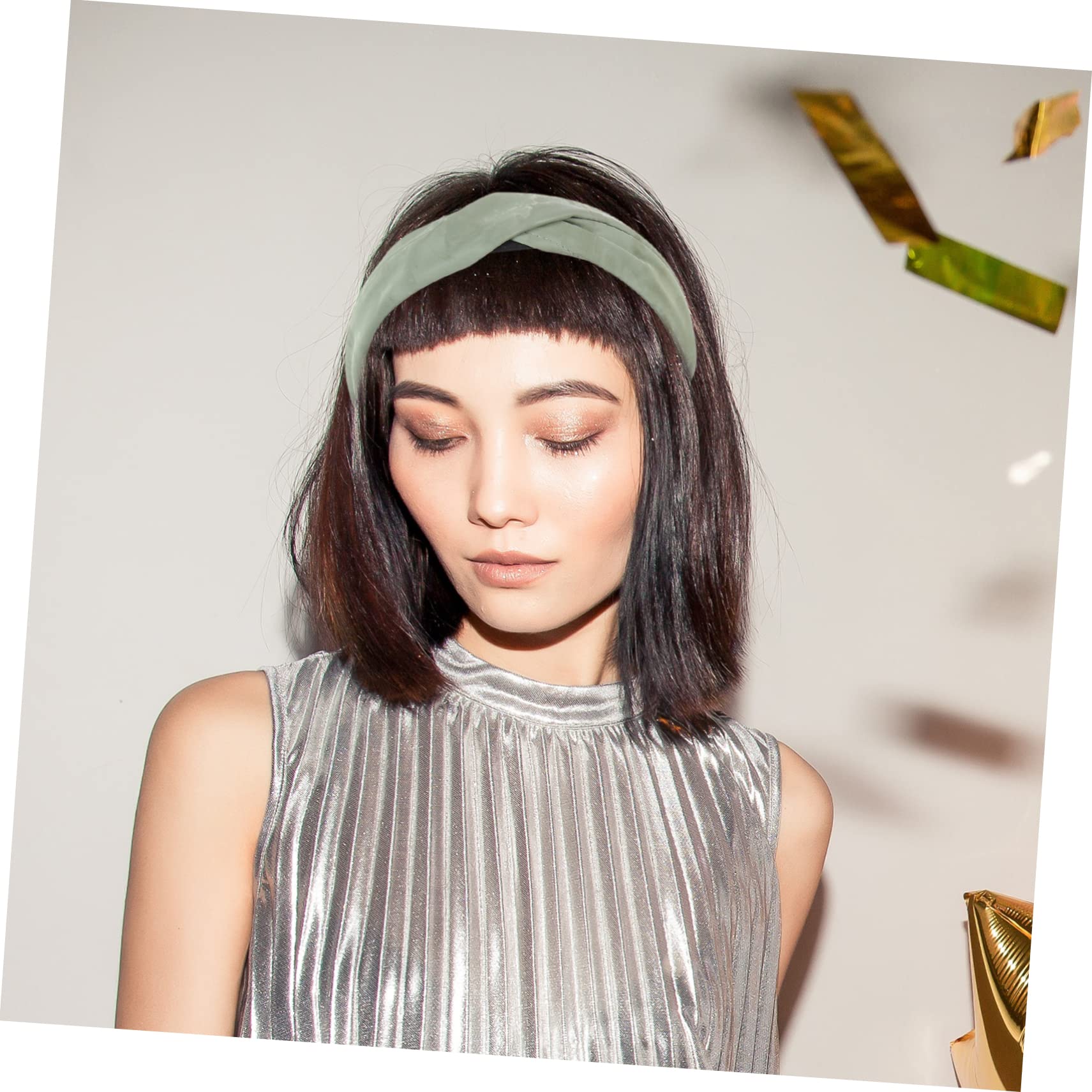 POPETPOP 5pezzi Fascia Larga Antiscivolo Per Ragazze Cerchietto Elegante Pu Per Festa e Uso Quotidiano Accessorio Versatile Per e Makeup