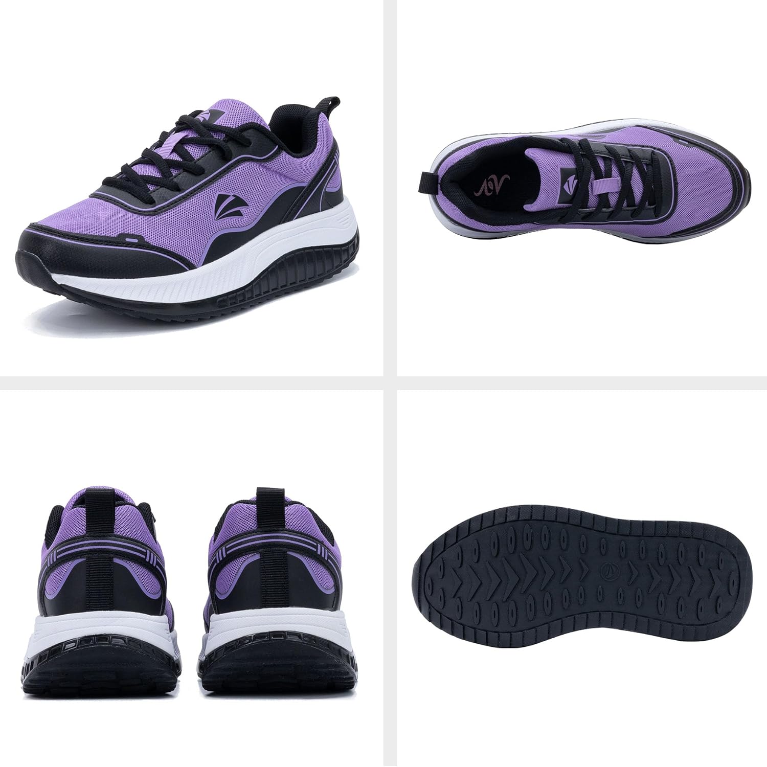 AOV Womens Walking Shoes with Arch Support Plantar Fasciitis Sneakers Gym Tennis for Foot and Heel Pain Relief - Image 5