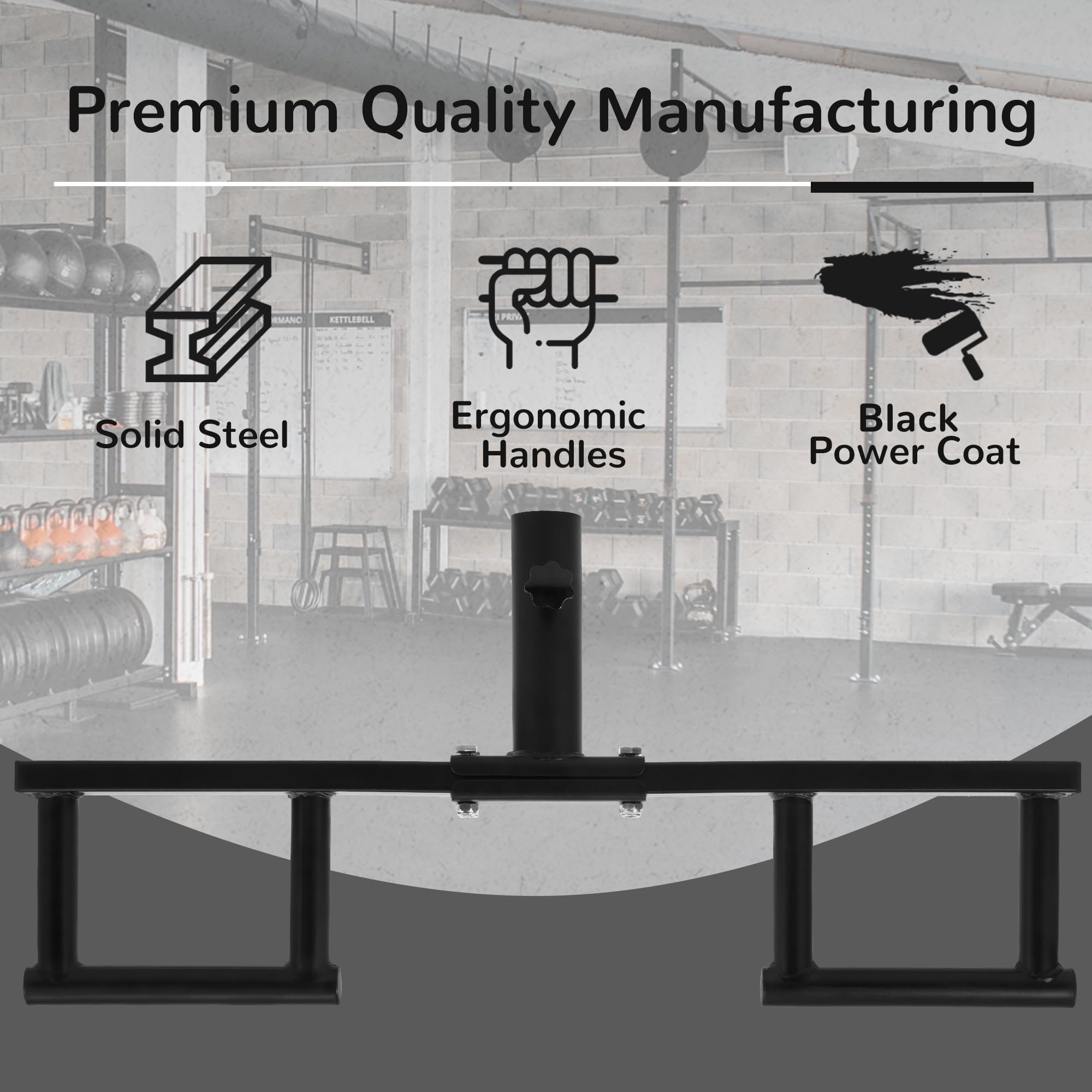 HYZSHL Landmine Aufsatz Für Langhantel - Schwarzer Streifen Fitness Zubehör