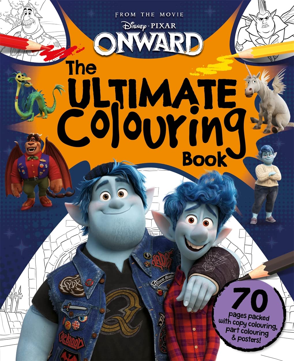 autumn Disney Pixar Onward The Ultimate Colouring Book (Mammoth Colouring)