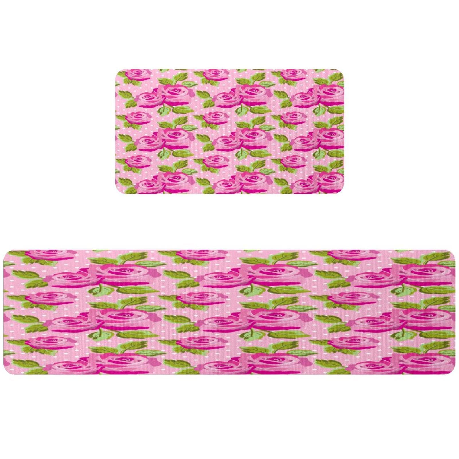 Tapetes de cocina antideslizantes lavables de 2 piezas para suelo absorbente de cuarto de lavado