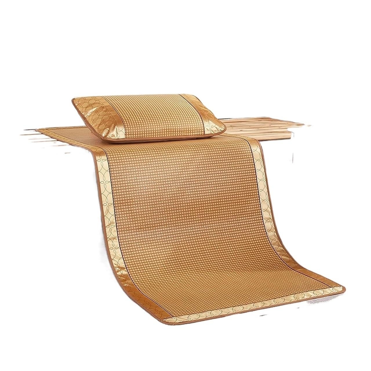Bamboo Sleeping Mat, Summer Cooling Rattan Sleeping Mat Foldable For Home Dormitory Multiple Sizes(180 * 200cm)