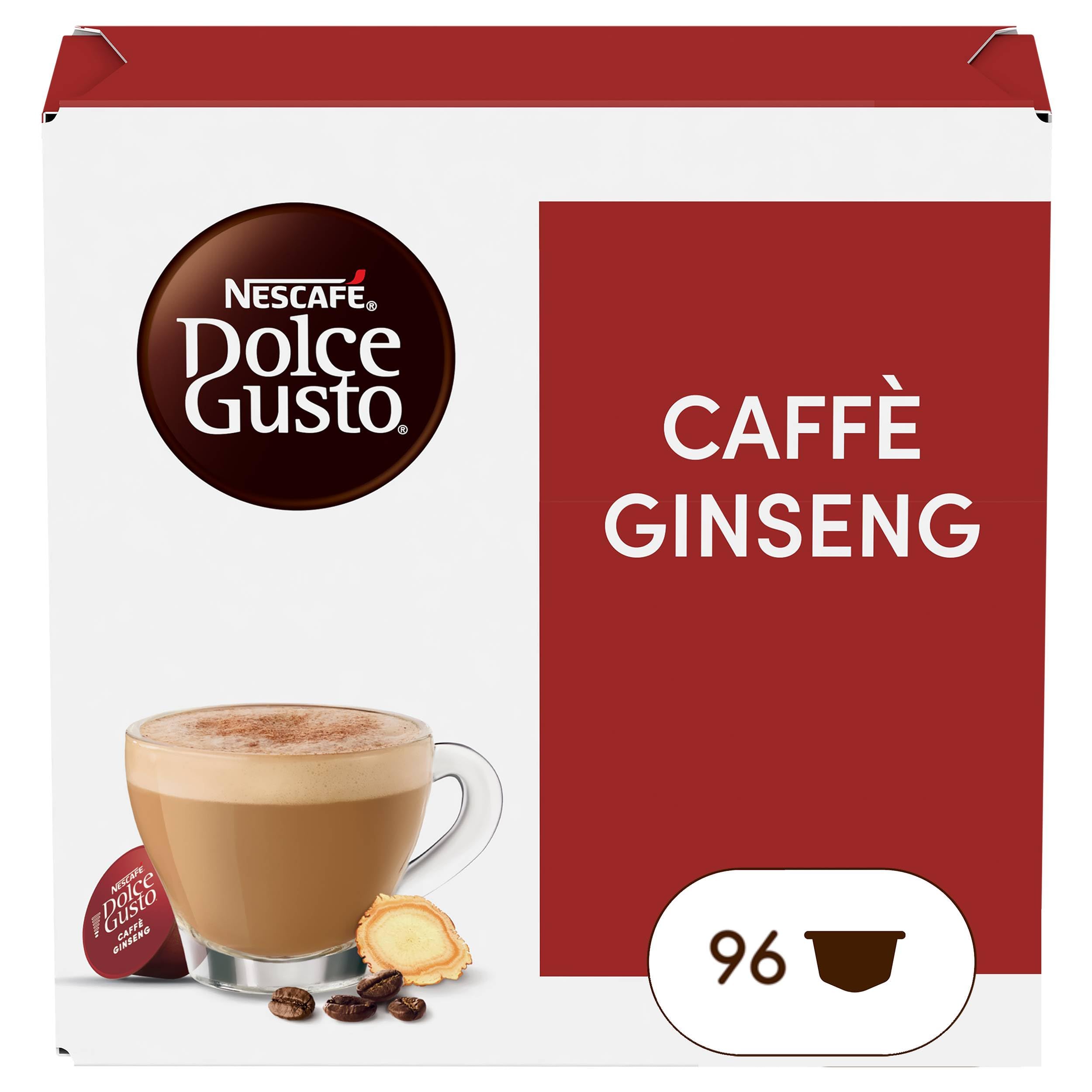 NESCAFÉ DOLCE GUSTO Caffè Ginseng, 6 Confezioni da 16 Capsule (96 Capsule Compatibili Nescafé Dolce Gusto)