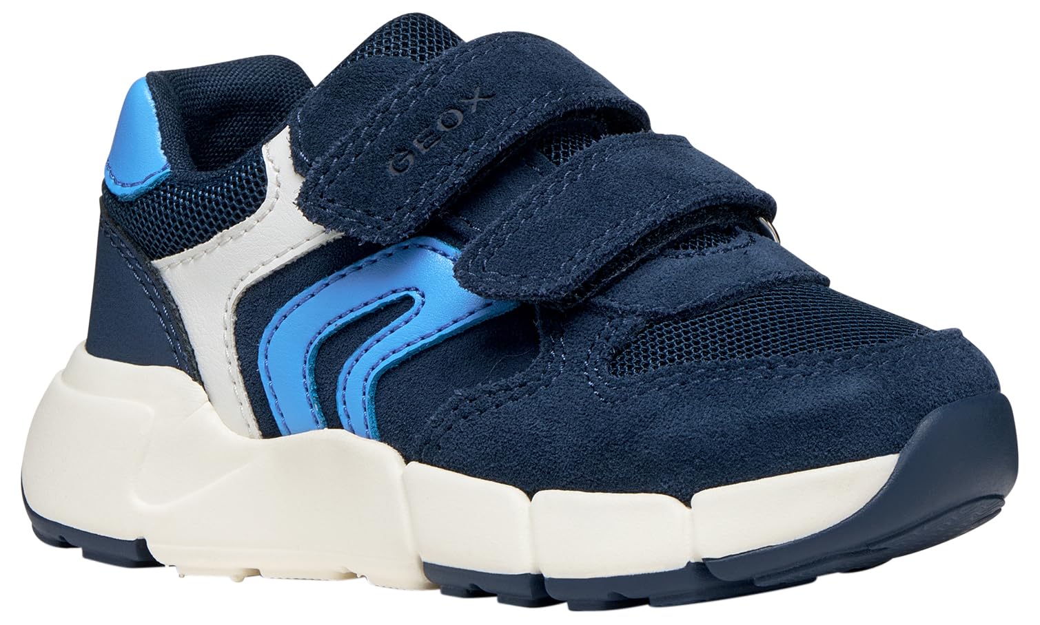 Geox B FLEXYPER MINI Boy Trainers, Navy/Azure, 25 EU
