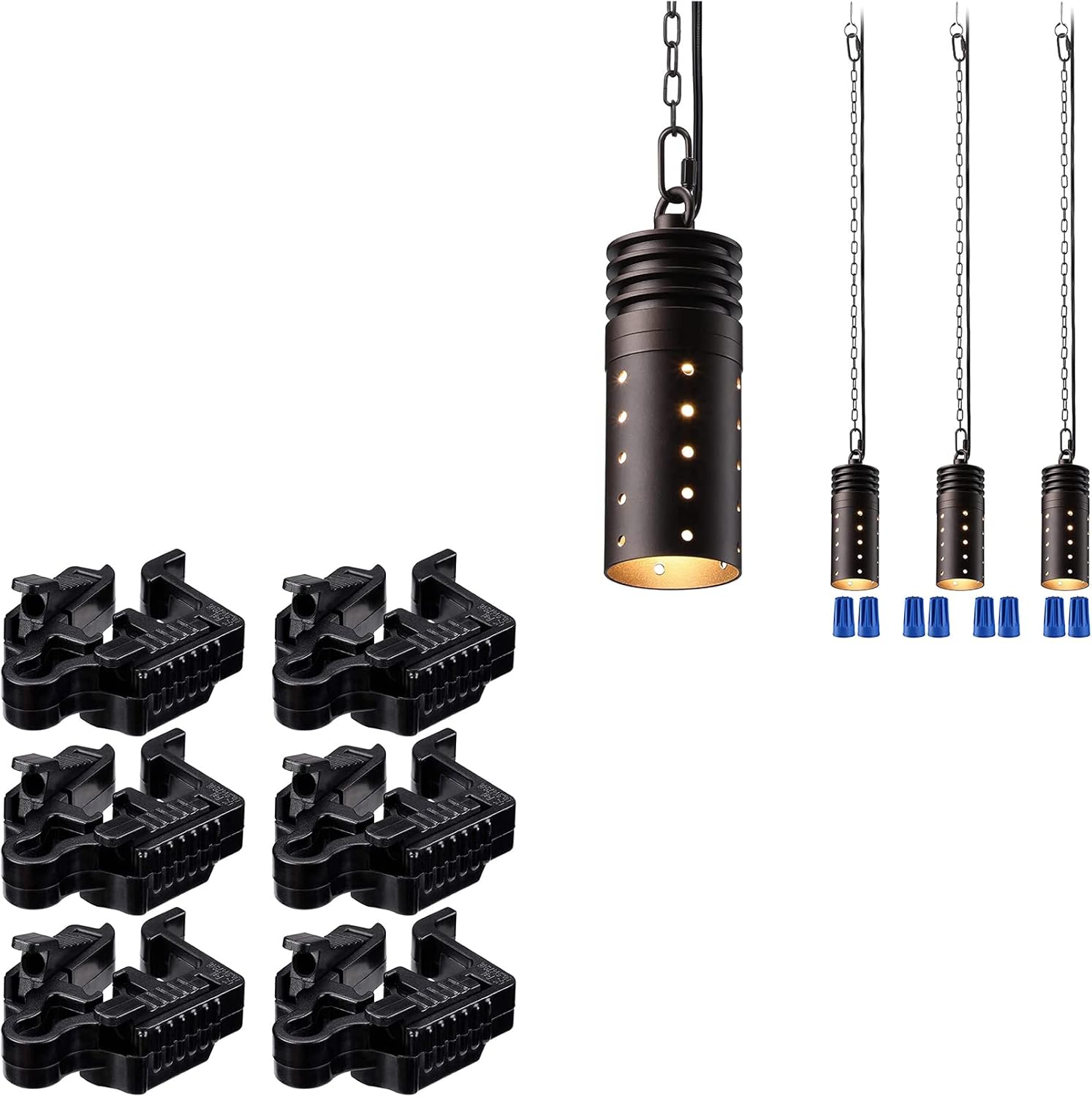 LEONLITE Landscape Wire Connector Bundle Hanging Lights, 6