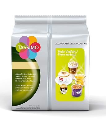 Tassimo Jacobs Caffe Crema Classico, Pack of 2 (2x16 servings)