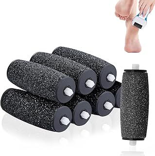 8PCS Foot File Replacement Rollers Pedi Electric Replacement Heads for Pedicure Hard Skin Remover Extra Coarse Refill Rollers for Scholl Velvet Smooth