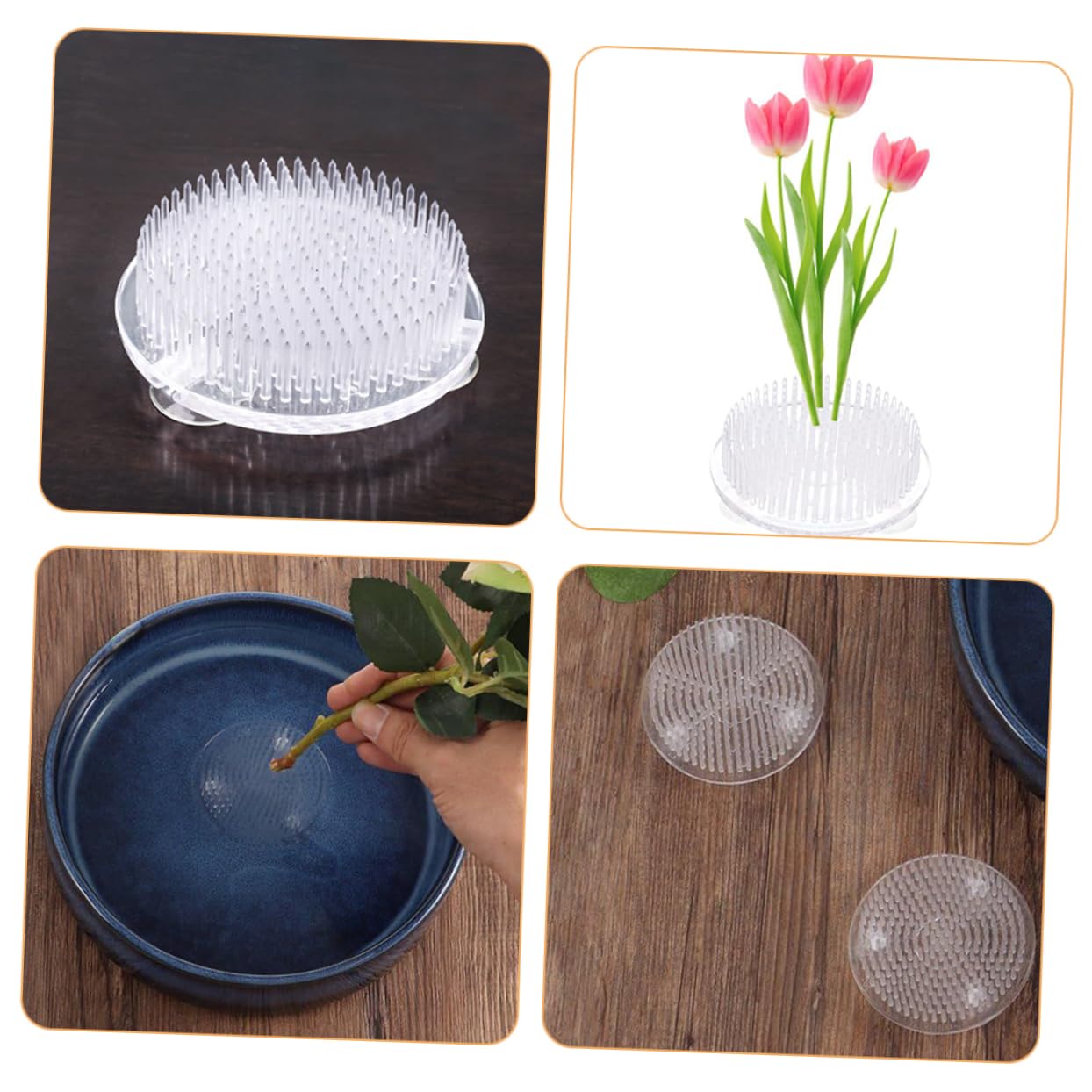 HAPINARY DIY Flower Pin Holder Floral Arrangement Frog Flower Holder Dense Pin Design Extend