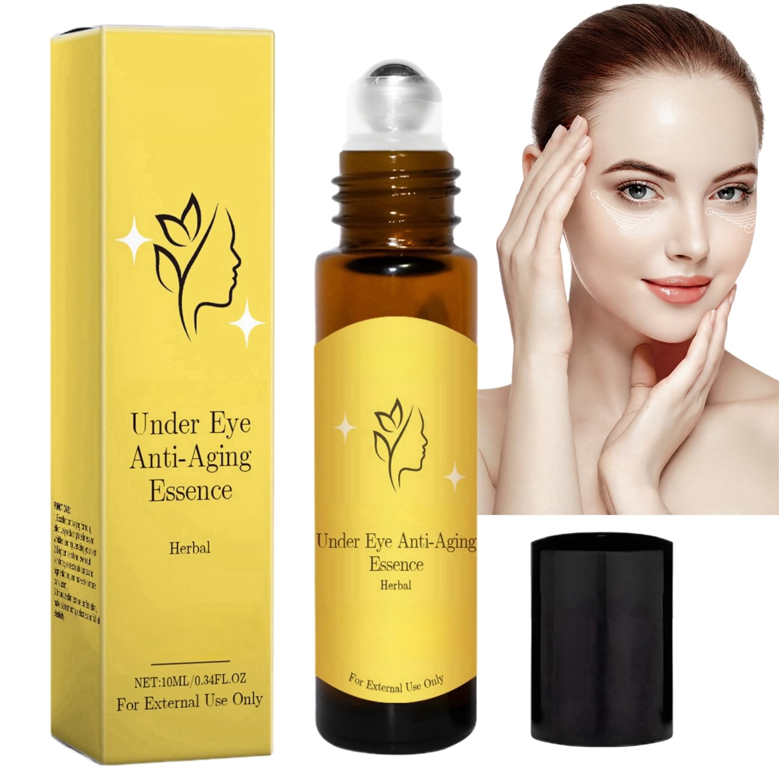 Rollerball Castor Oil,Castor Oil and Frankin-cense Eye Roller Ball Oil,Eye Cream for Dark Circles and Puffy Eyes,Rollerball for Eyes,Castor Oil for Skin,Eye Cream Anti Aging,Castor Oil Eye Roller