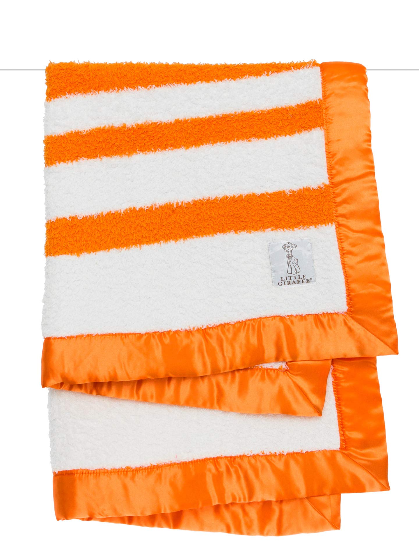 Little Giraffe Chenille Knit Blanket, Poppy, 29" x 35"