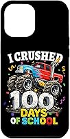 Vista 26 de I Crushed 100 Days of School - Monster Truck 100th Day Boys Case for iPhone 16