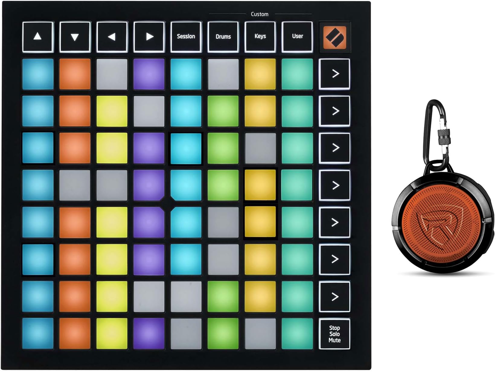Bundle: (1) Novation Launchpad Mini MK3 Ableton Live MIDI USB 64 RGB Pad Controller Bundle with (1) Rockville RPB1 10 Watt Waterproof Portable Bluetooth Speaker+NFC Loud! (2 Items)