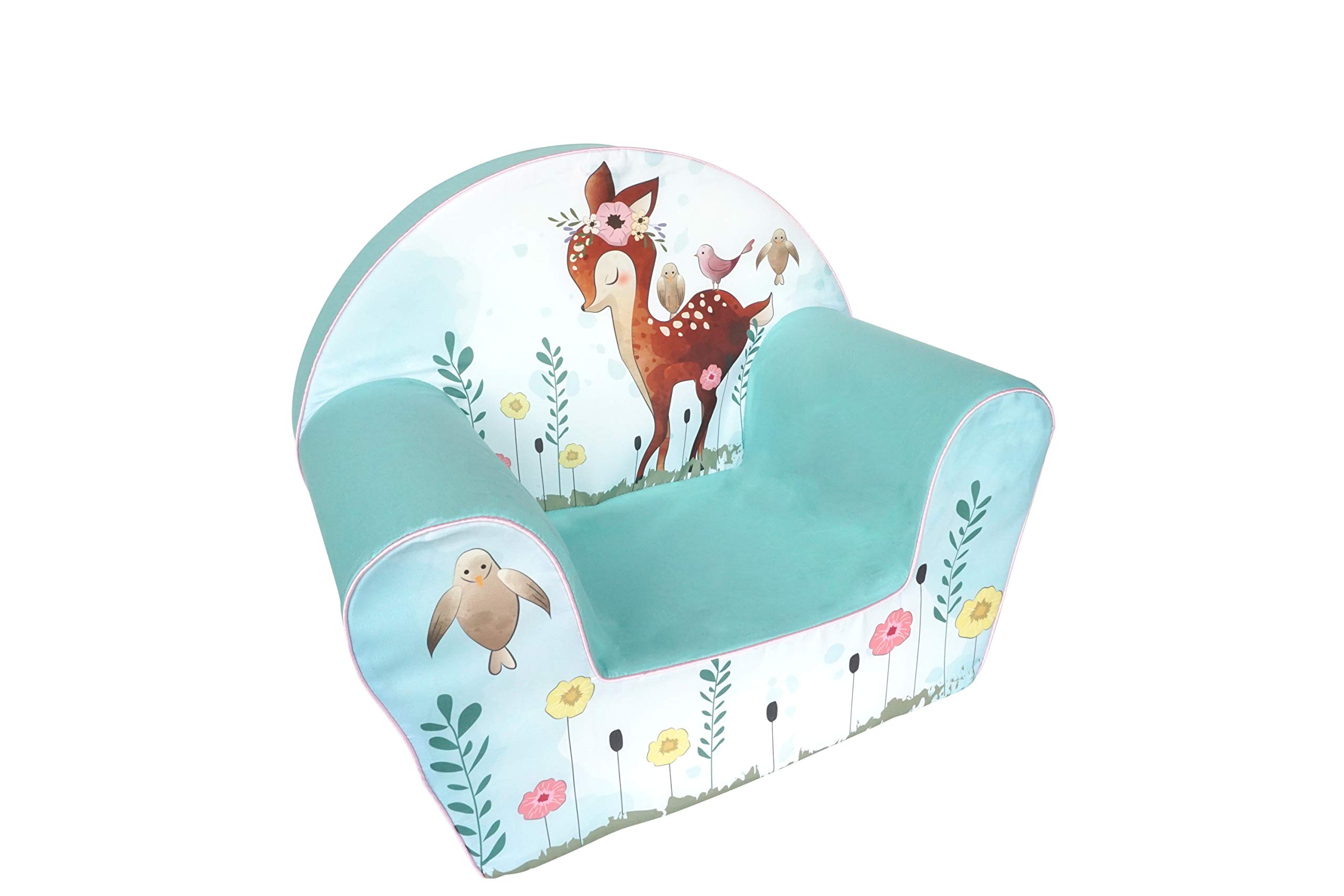 Knorrtoys Fawn Sillón Infantil Estable Algodón Turquesa