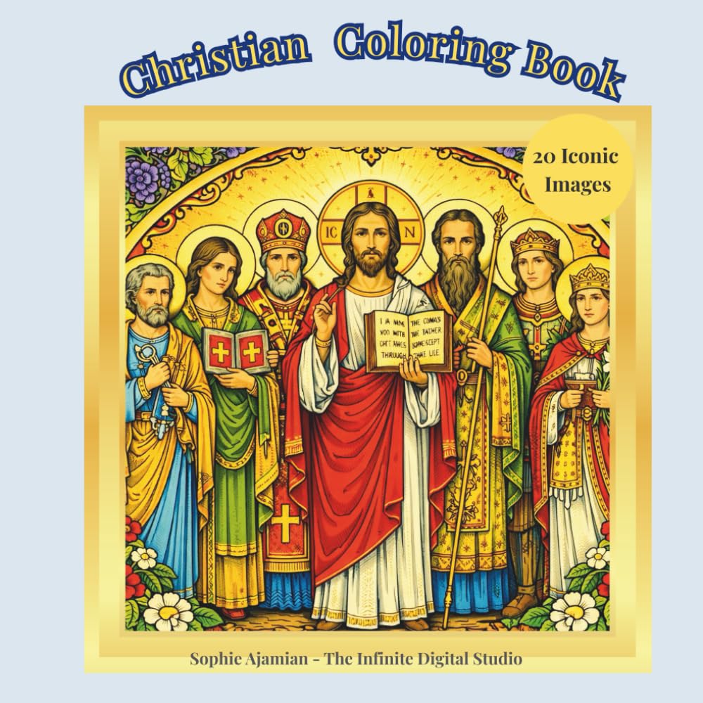 Christian Coloring Book: A Journey Through Sacred Miniatures and Iconic Eastern Imagery Suitable for teens and adults. (The Minis Coloring Series)