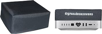 DigitalDeckCovers Dust Cover for Apple Mac Studio Computer [Antistatic, Water Resistant, Heavy Duty Fabric, Black]
