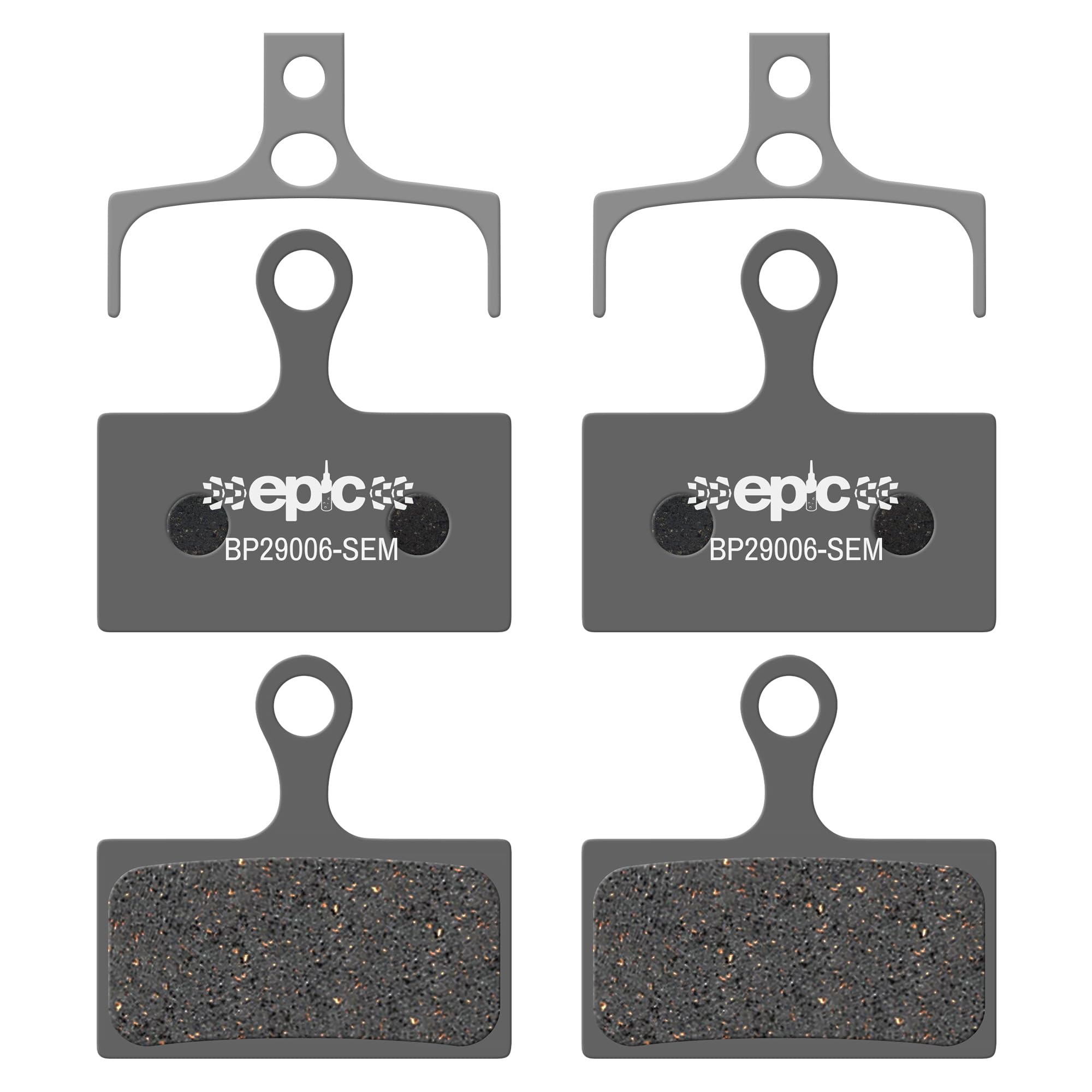epic Disc Brake Pads for Shimano Brakes | F01A, F03C, G01A, G03C | Fits Alfine, Cues, Deore, SLX, XT | Organic, Semi-Metallic, Sintered, Ceramic & E-Bike Options | 2 Sets (Semi-metallic)