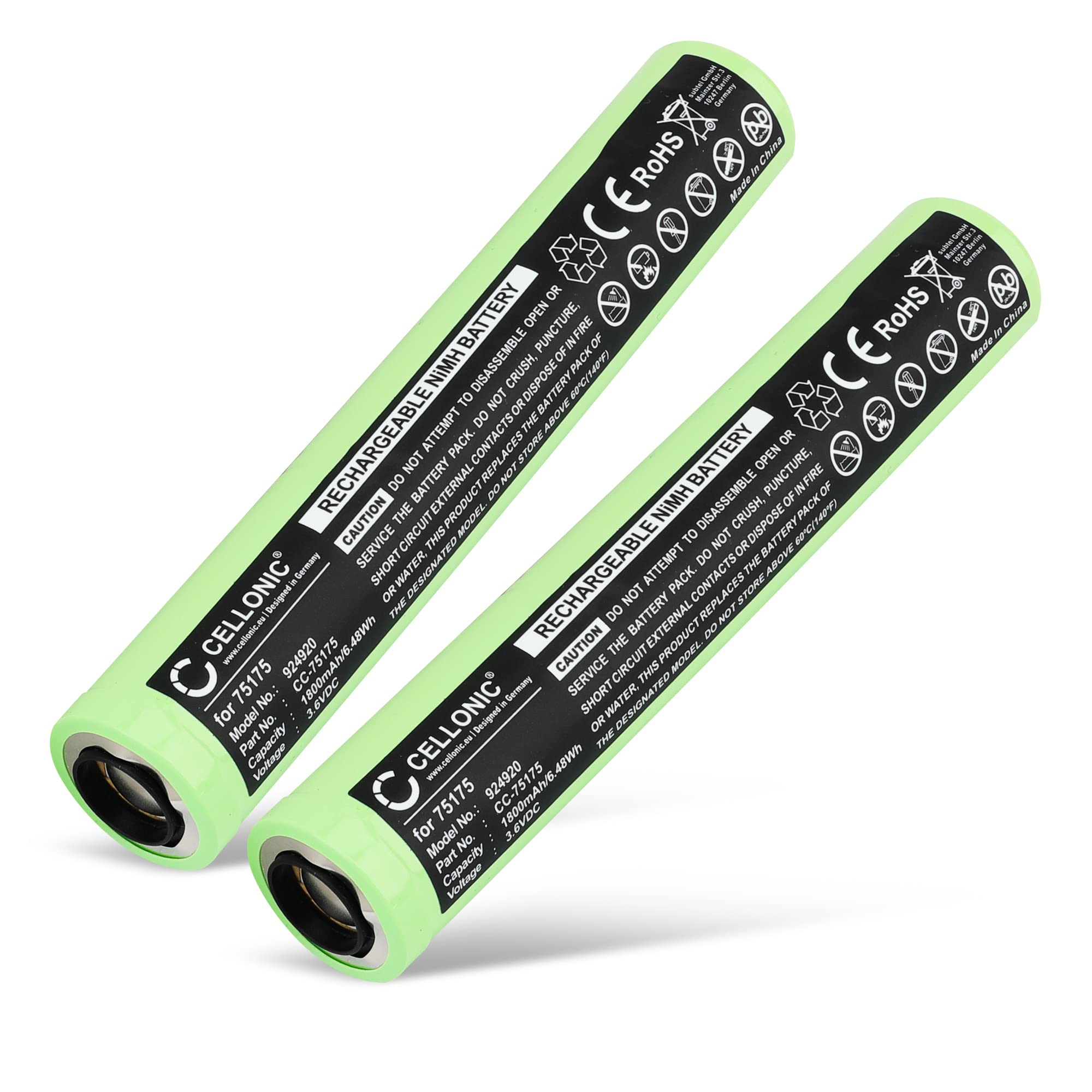 CELLONIC Batterie Compatible avec Streamlight Stinger, 76000, 76307, 76316
