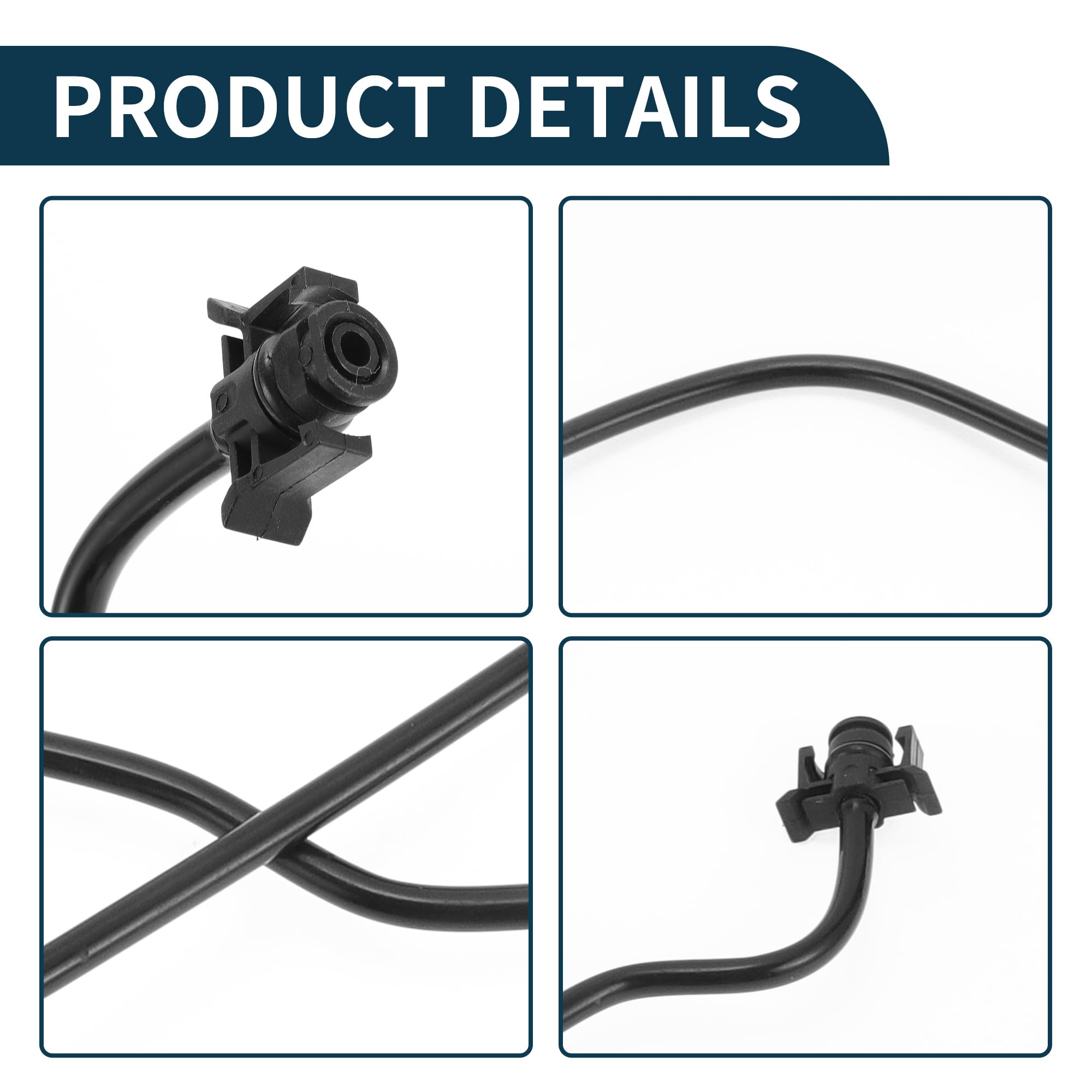 Tubo Flessibile del Radiatore per Land Rover Freelander 2 2006-2014 2.2 TD4 4x4 Buona Tenuta No.LR006150 Tubo dall'Espansione del Serbatoio all'Acqua Pompa Nero 1 Pezzo